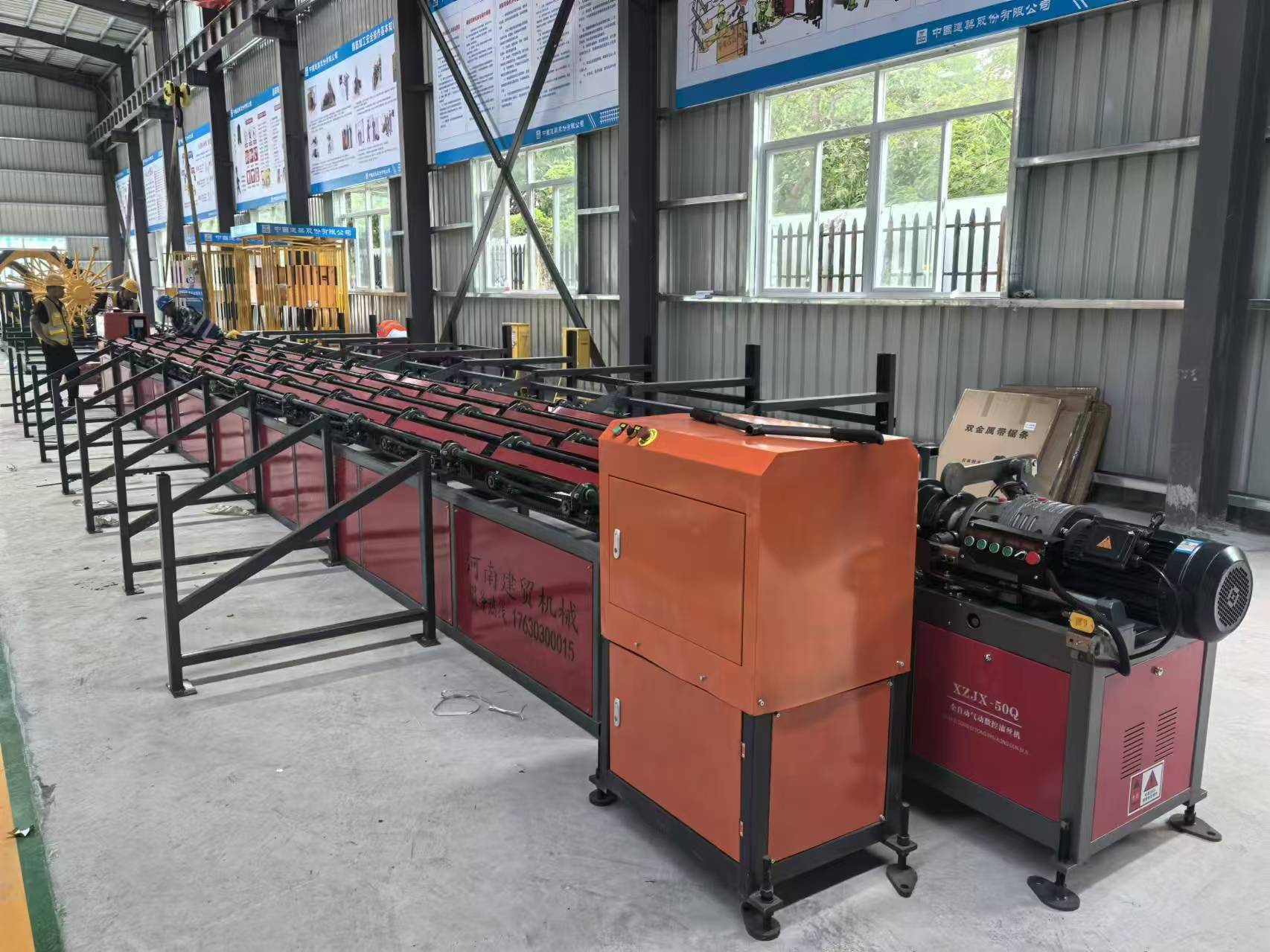 建贸钢筋锯切套丝打磨生产线_钢筋套丝线敢与同行比质量