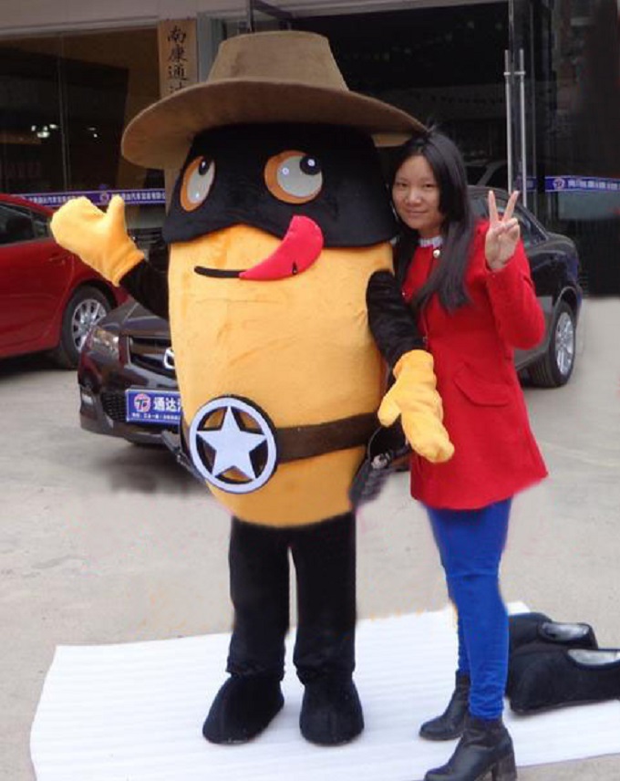 人偶服裝訂做定制廠家,玩偶服吉祥物視線好
