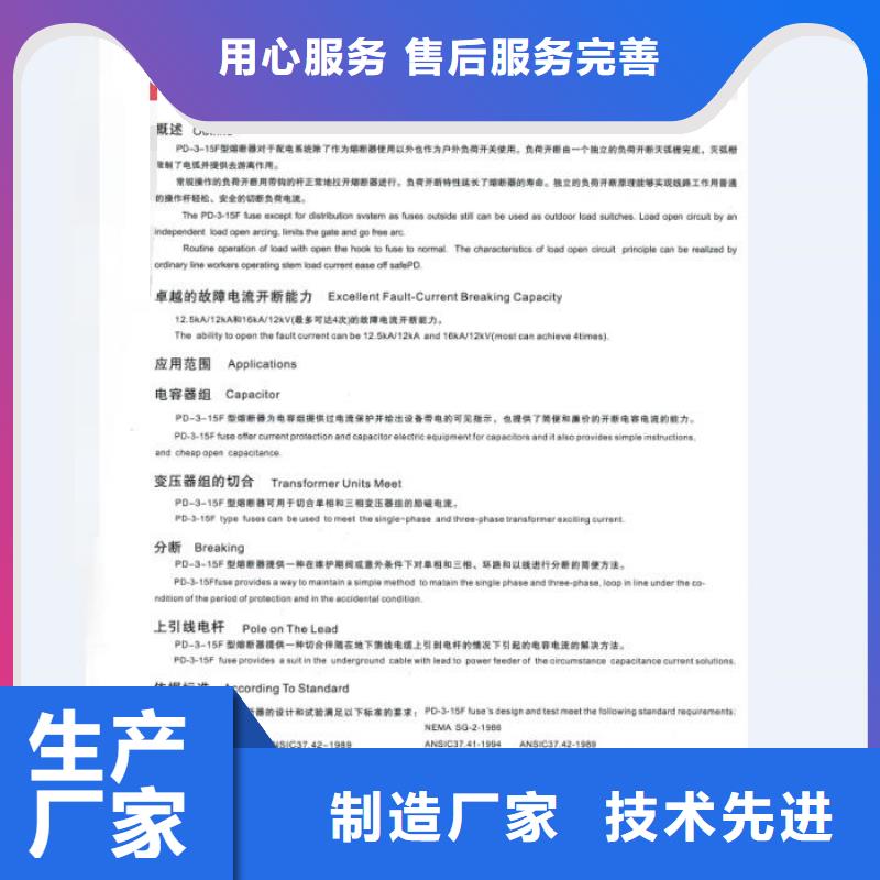 防风型跌落式熔断器HGRW-35/200A.当地公司
