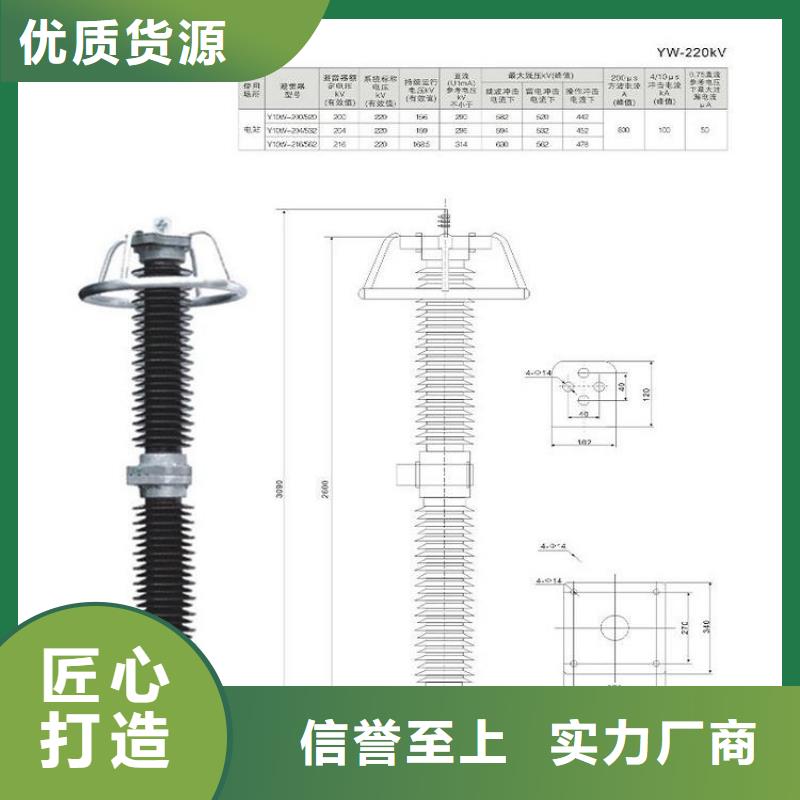 氧化锌避雷器YH10W1-100/260W.同城服务商