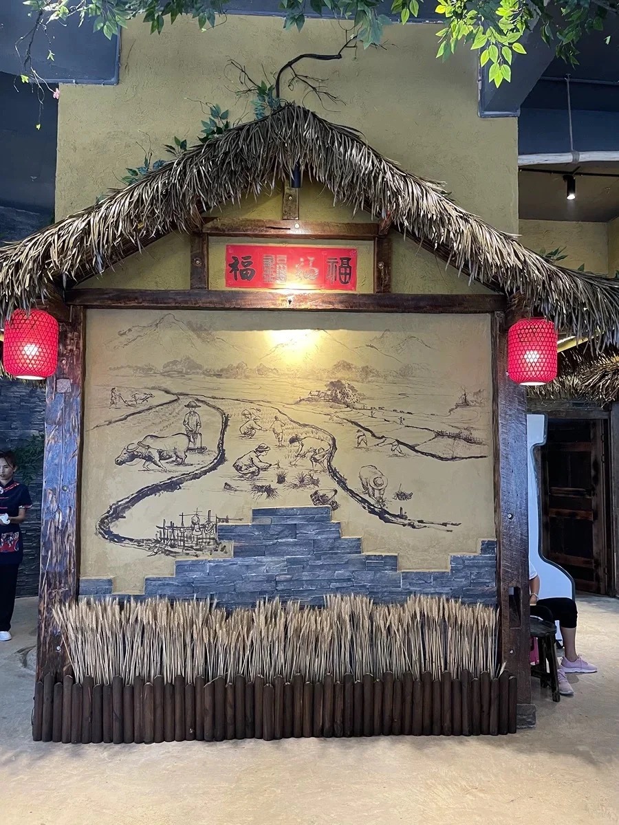 仿夯土外墙漆价格#稻壳漆#仿泥巴稻草漆#美丽乡村建设