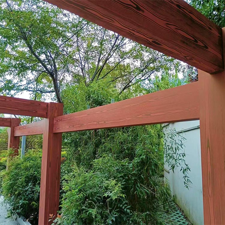 廊架护栏木纹漆，钢结构仿木纹漆，仿古木纹漆厂家批发