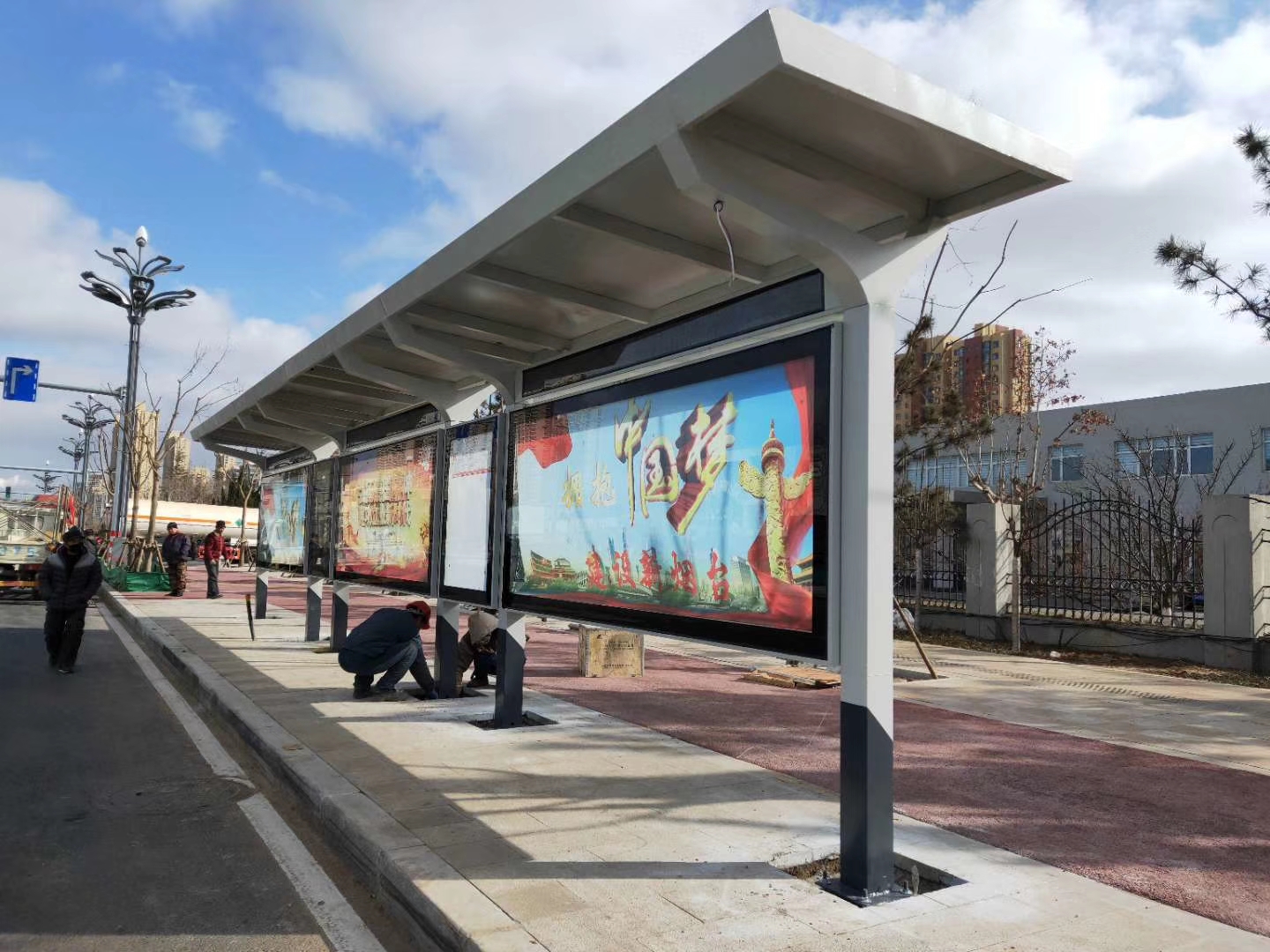 景观公交站台候车亭定制复古公交站台候车亭定制同城 本地域供应商