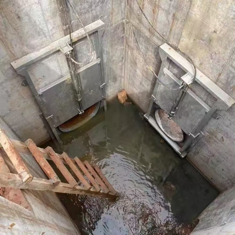 不锈钢液动下开堰门产品规格介绍