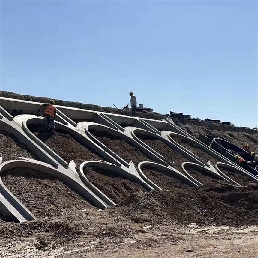 拱形骨架护坡模具护坡钢模具实拍展现